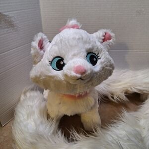 Disney Parks Aristocats MARIE Sits 12” With 48” long Boa tail Plush Toy NWT